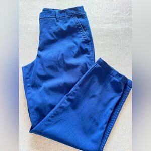 Talbots Girlfriend Chino Pants Size 12 Blue Casual Preppy